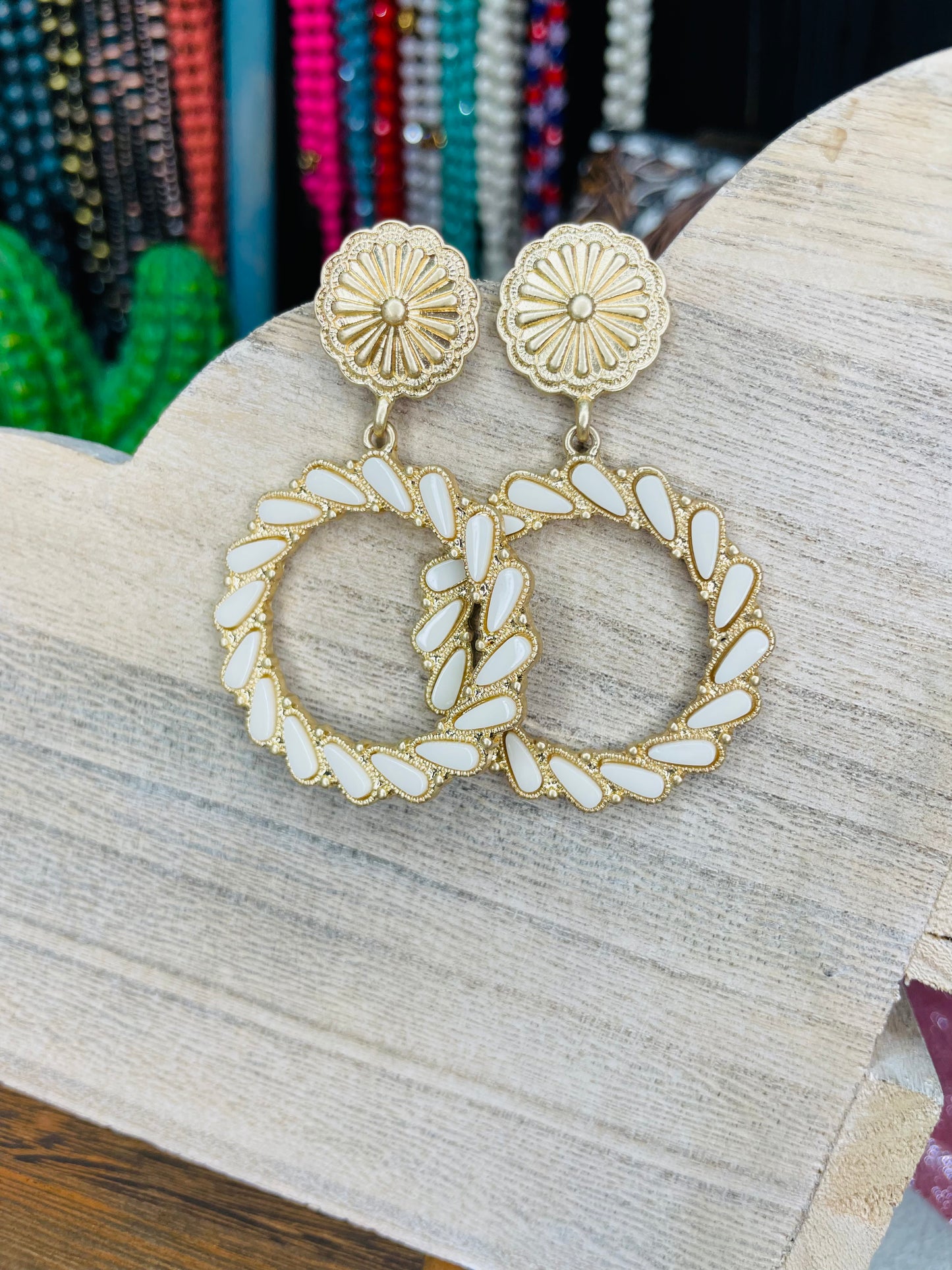 SHERIDAN EARRINGS- WHITE