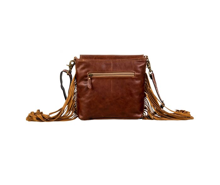 Roswell Way Fringed Hand-Tooled Bag