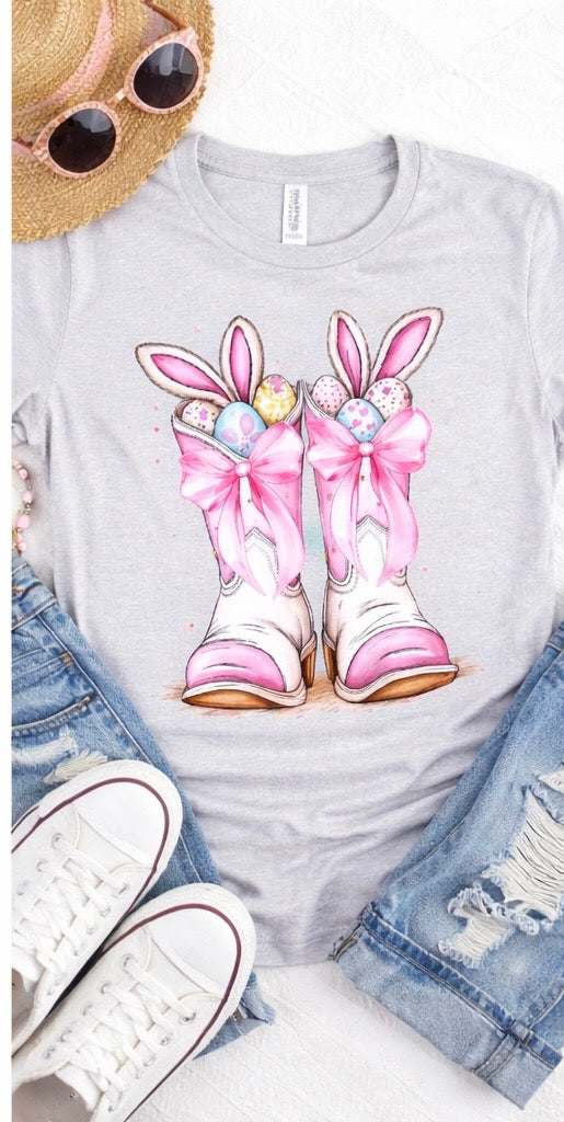 BUNNY BOOTS EASTER TEE