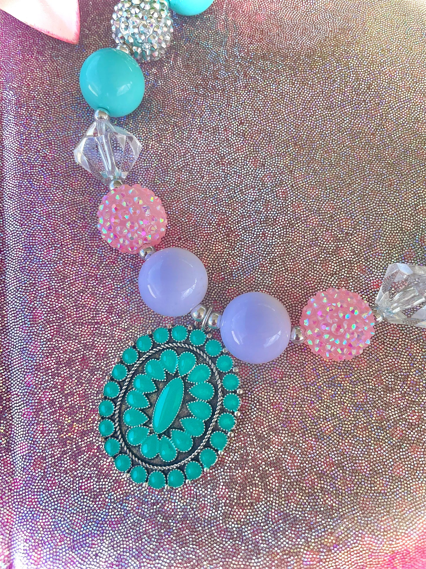 LITTLE GIRLS CONCHO NECKLACE