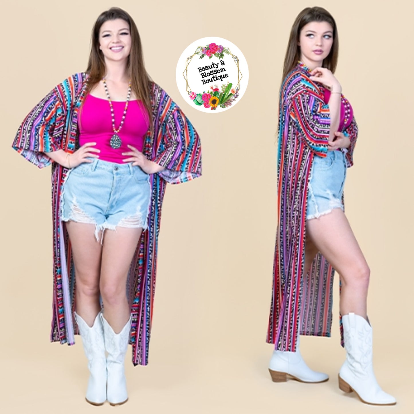 SASSY SERAPE DUSTER