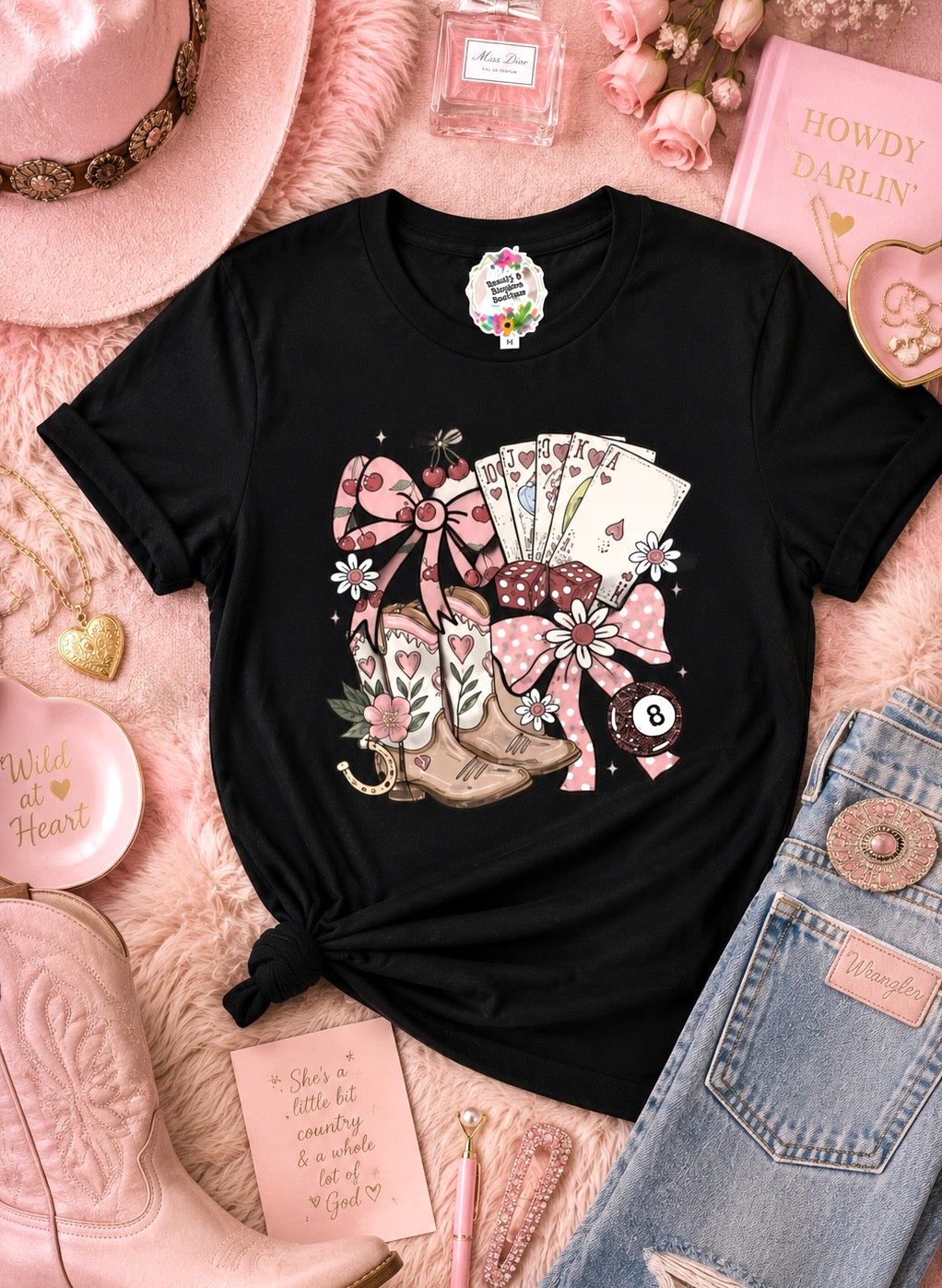 BOOTS & BOWS TEE- 47