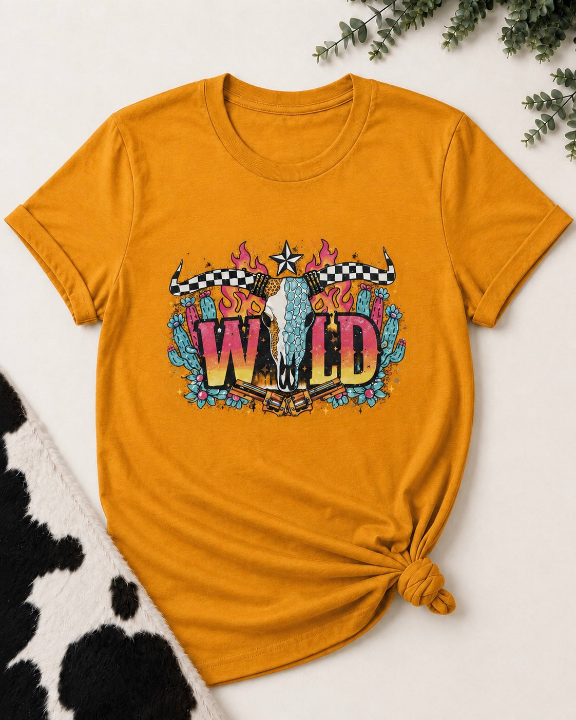 Born to Be Wild Longhorn Graphic Tee –