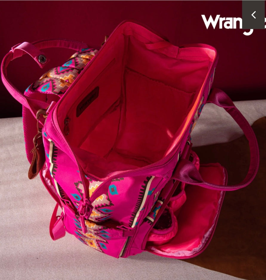 Wrangler Aztec Backpack - Hot Pink