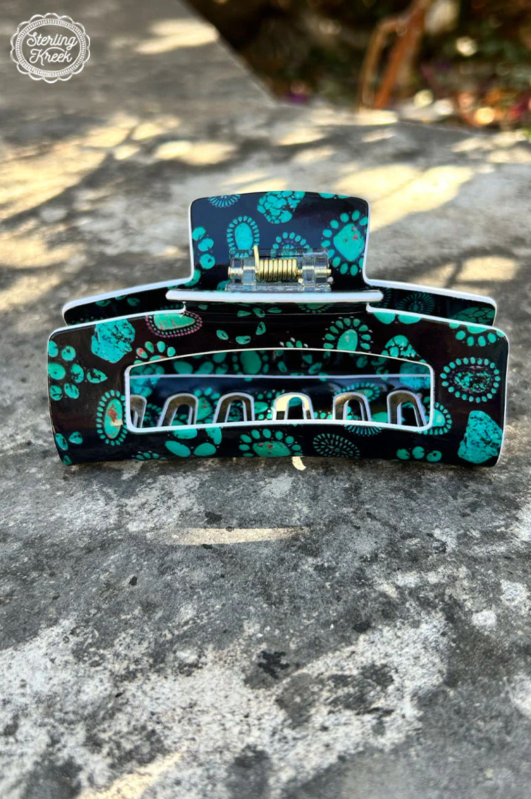 FOREVER IN TURQUOISE HAIR CLIP