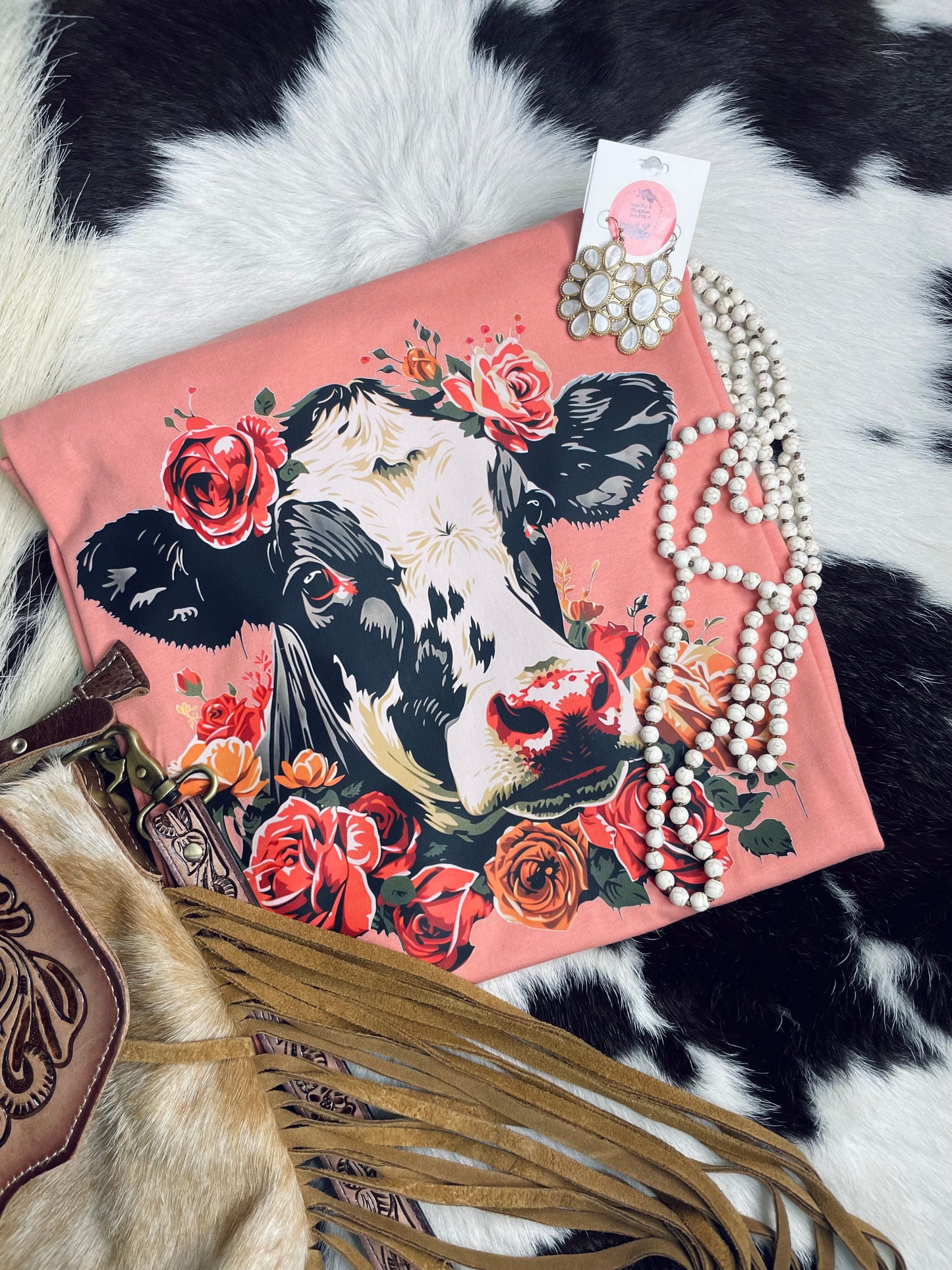COW ROSE TEE- 272