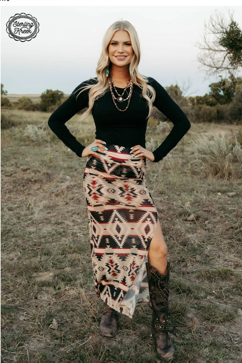 SANTA FE SLIT SKIRT