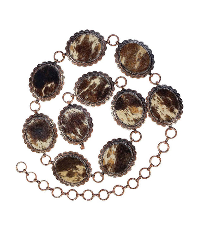 COWBOY KILLER OVAL CONCHO BELT