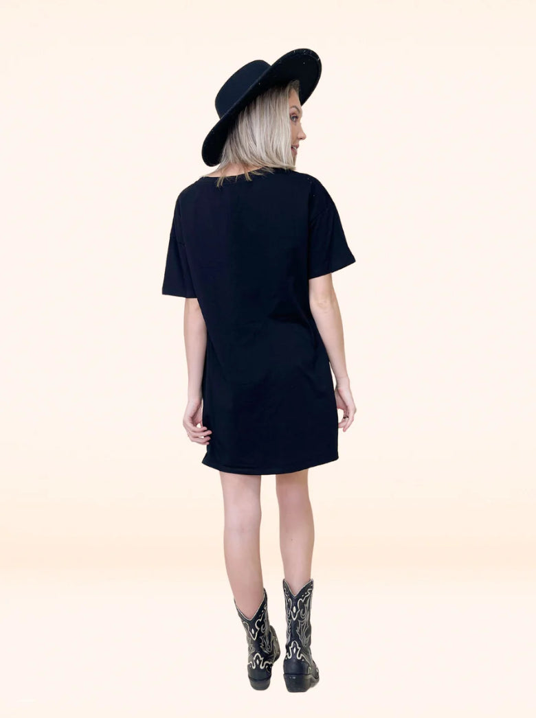 BLACK TSHIRT DRESS