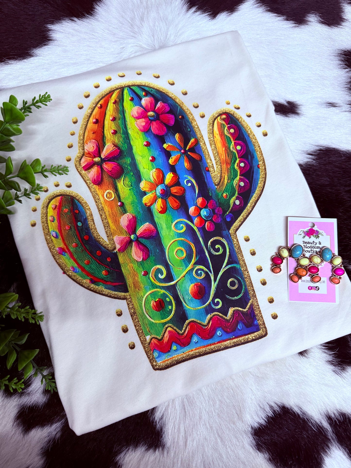 COLORFUL CACTUS TEE- 252
