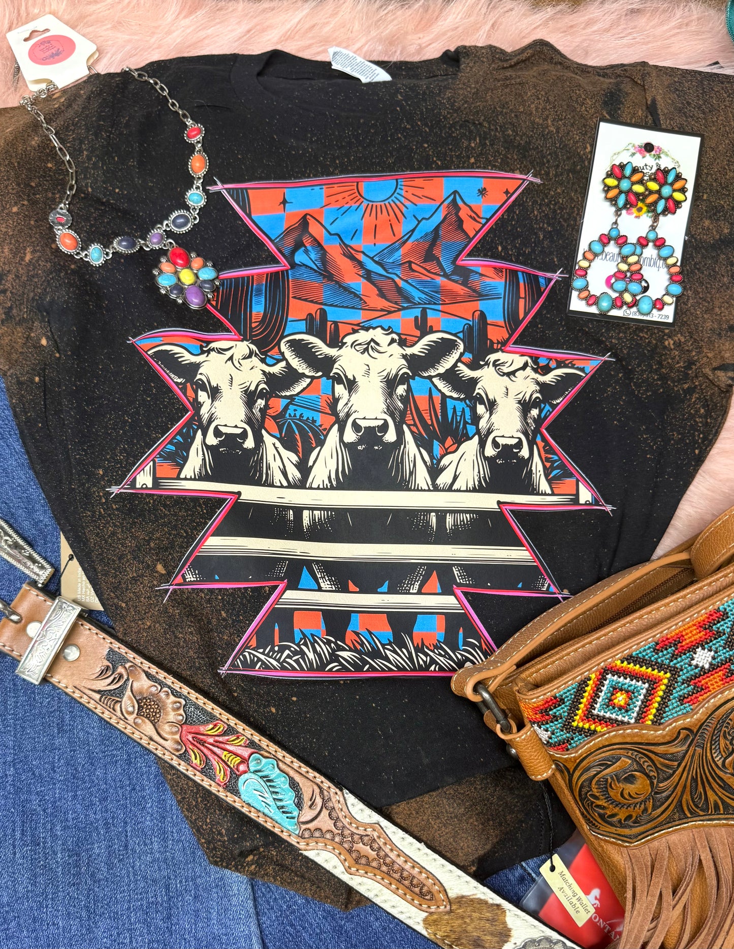 AZTEC COW TEE - 79