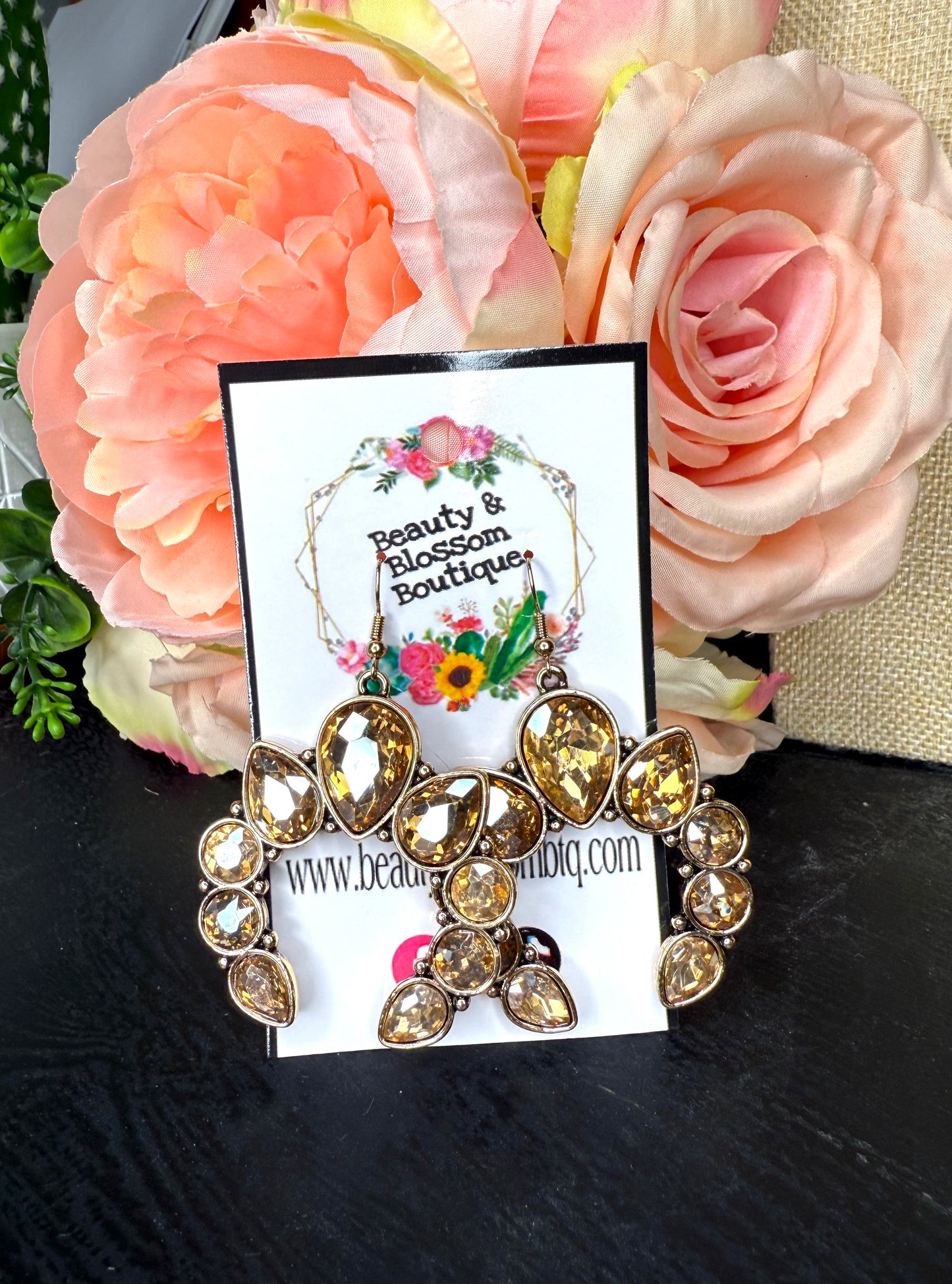 ELEGANCE IN TOPAZ EARRINGS