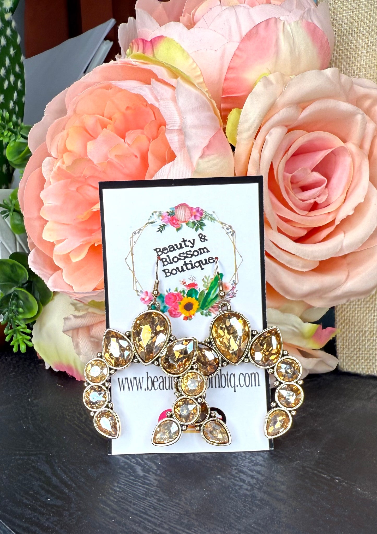 ELEGANCE IN TOPAZ EARRINGS