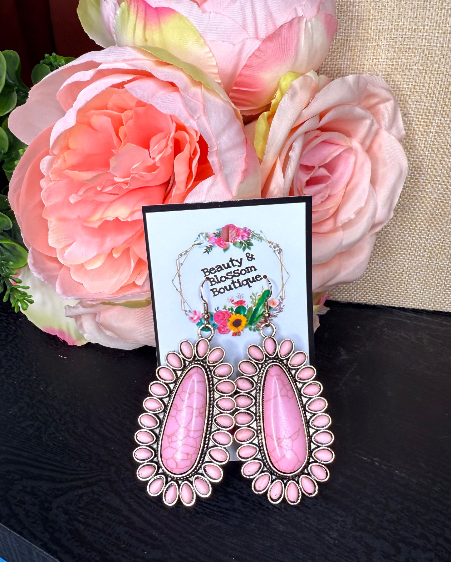 ALL THE RIGHT THINGS EARRINGS- pink