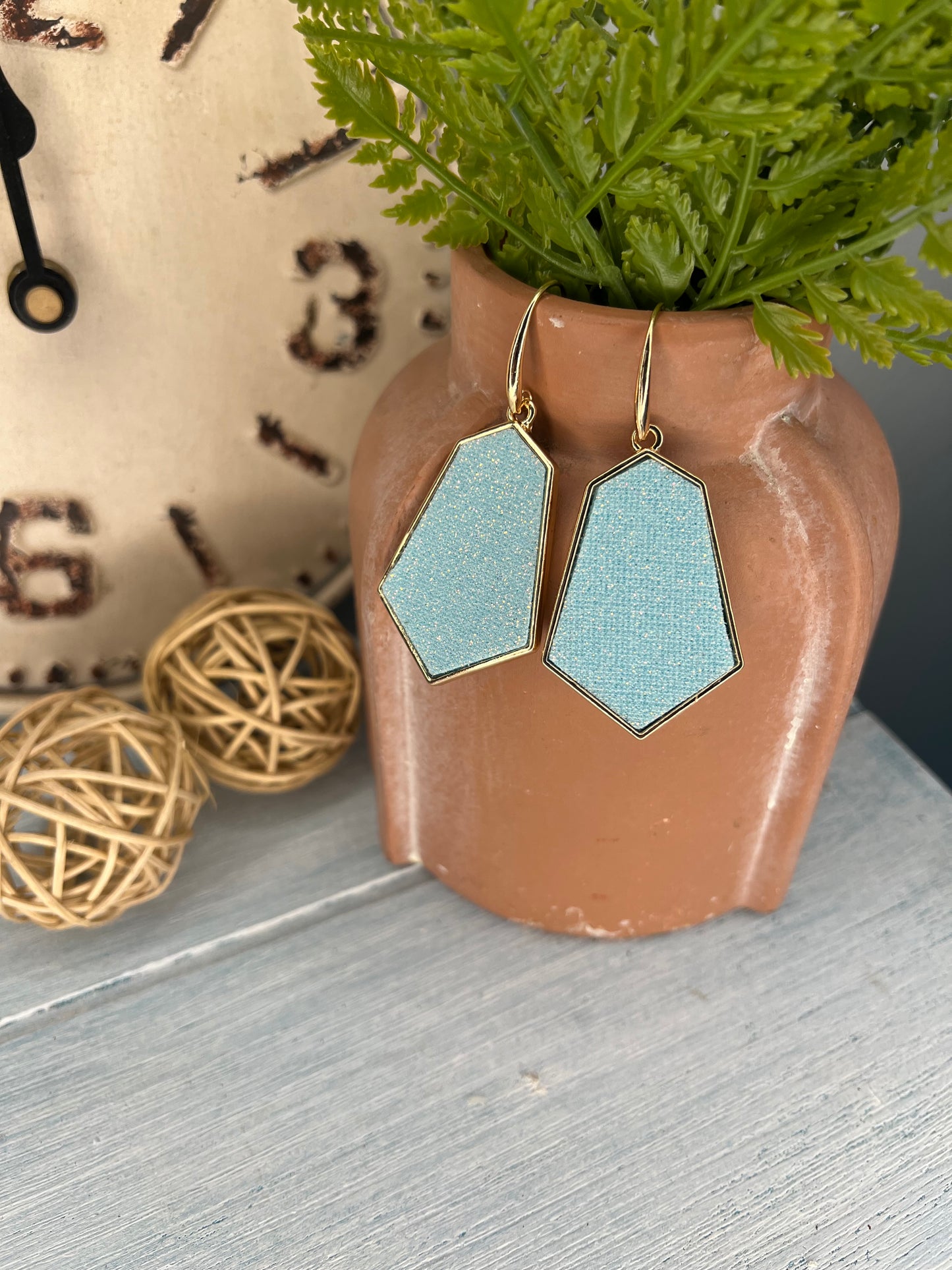 BARBIE EARRINGS - BLUE