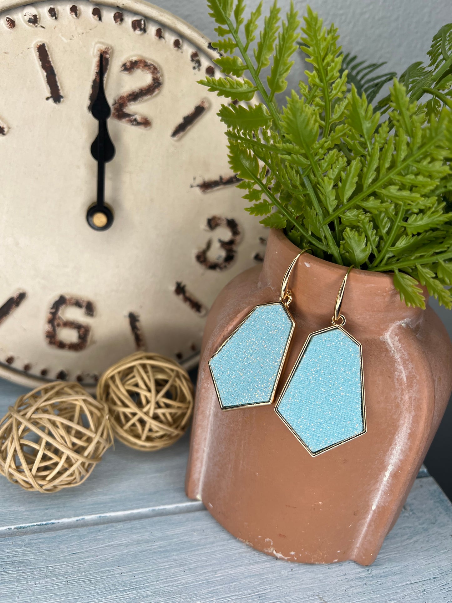 BARBIE EARRINGS - BLUE