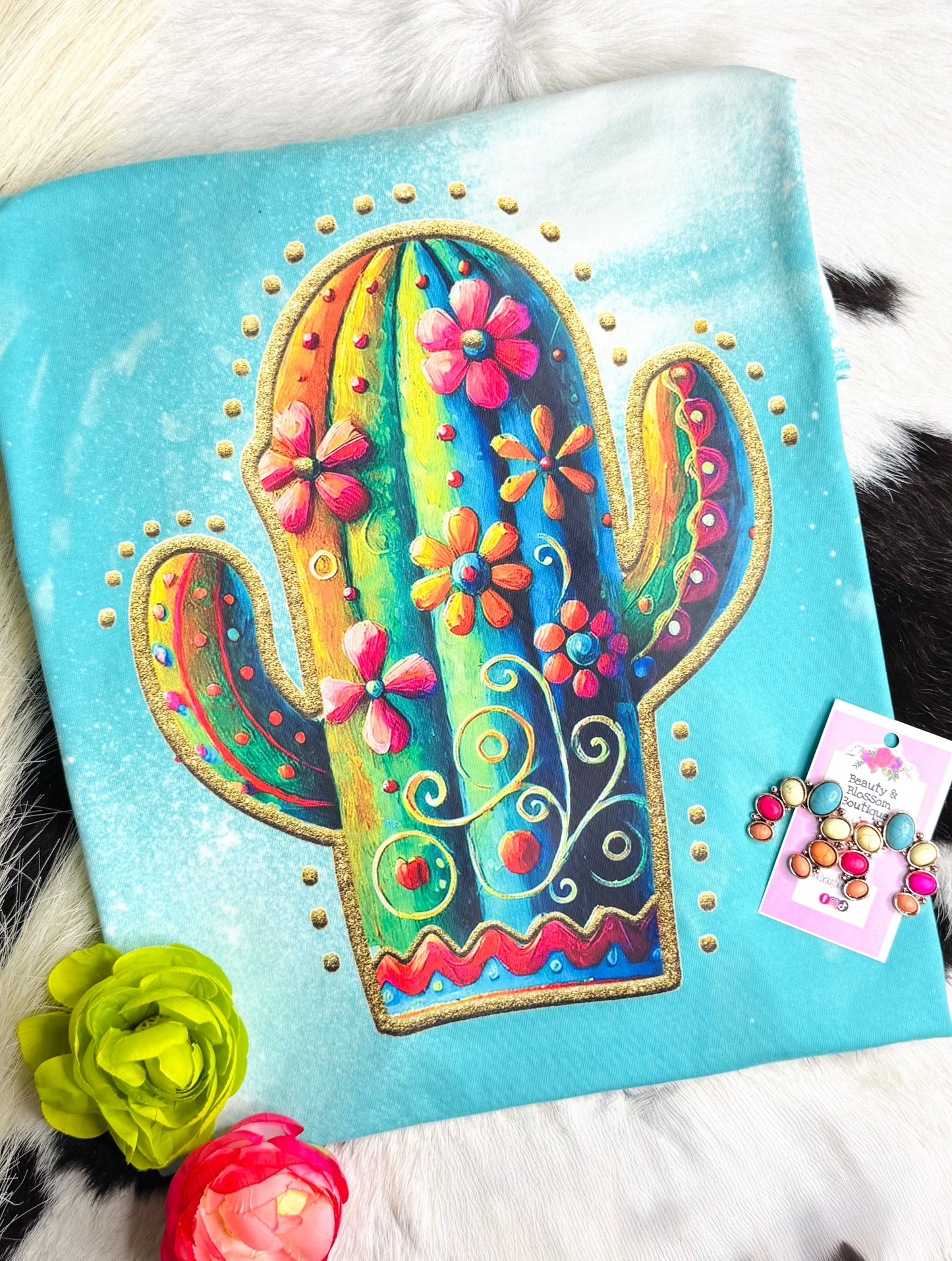 COLORFUL CACTUS TEE- 252