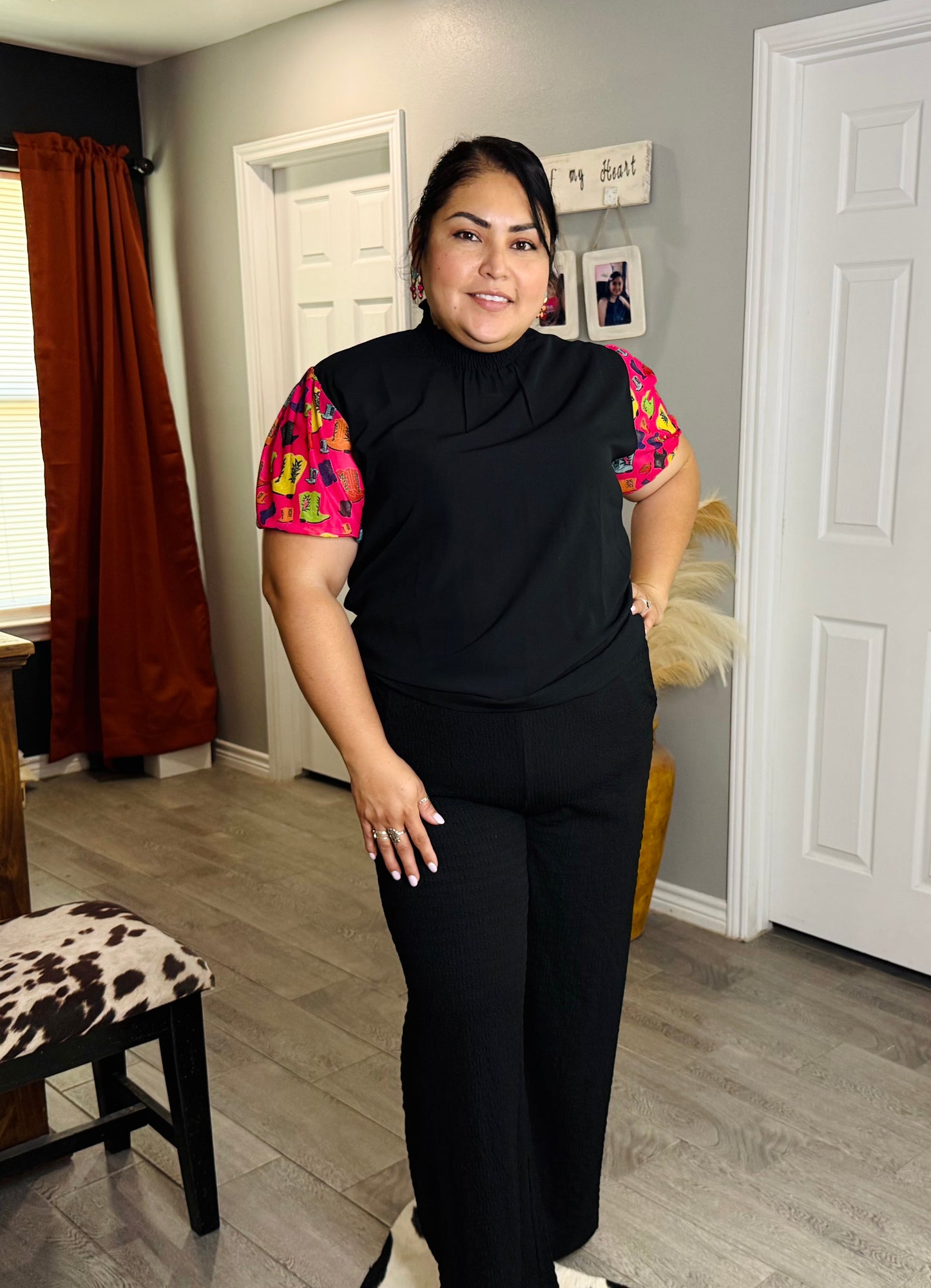 WESTERN BOOTS BUBBLE TOP