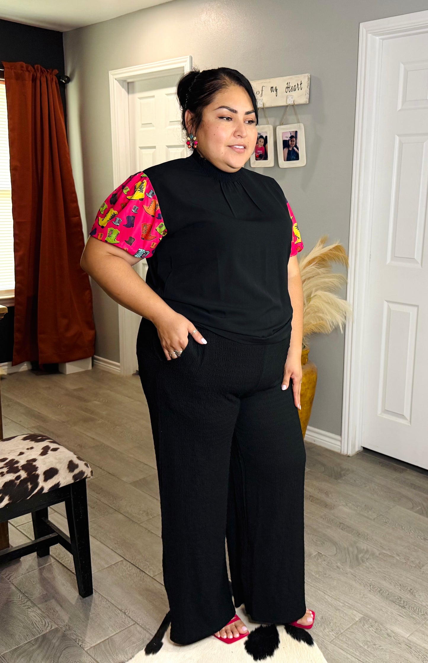 WESTERN BOOTS BUBBLE TOP