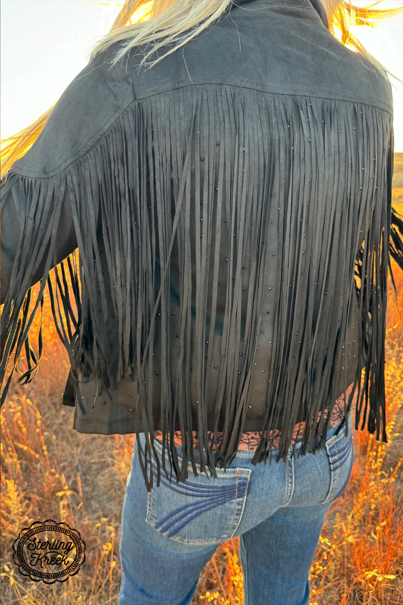 SHIMMER AND SHINE JACKET BLACK