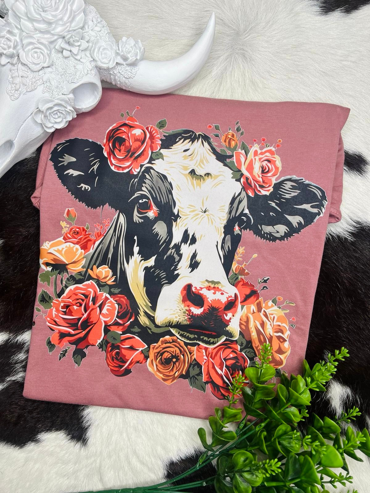 COW ROSE TEE- 272