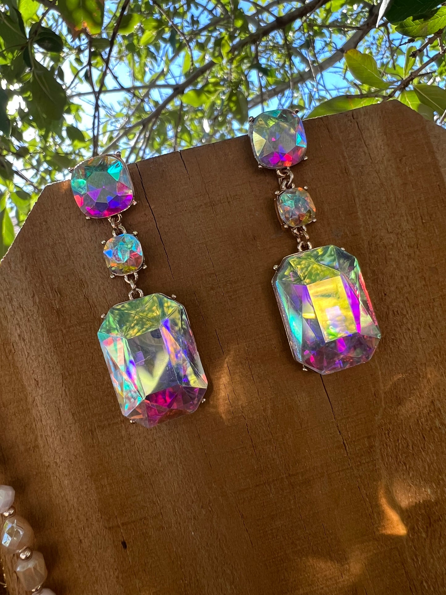 TORNASOL RHINESTONE EARRINGS