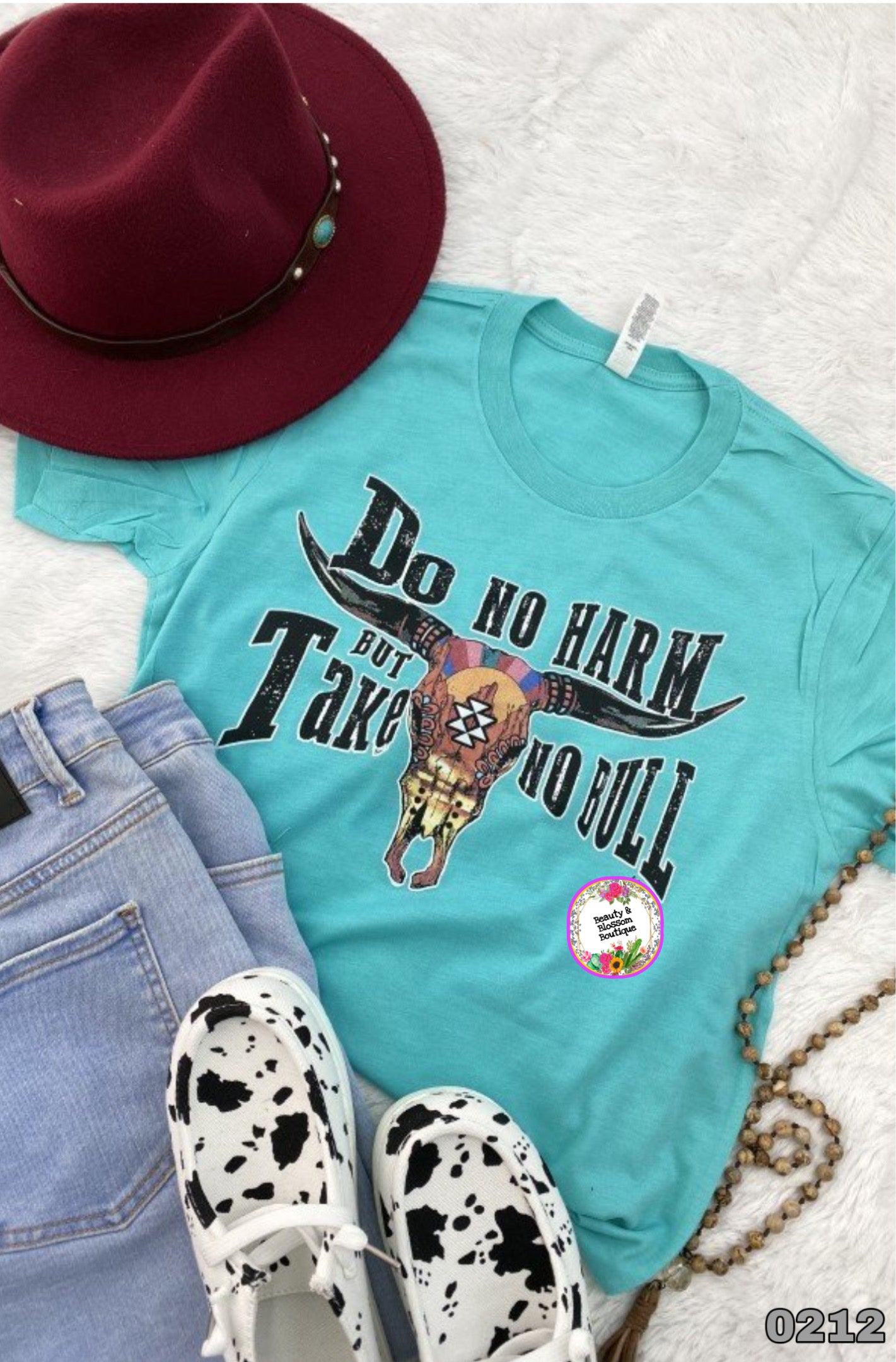 DO NO HARM BUT TAKE NO BULL TSHIRT- 212