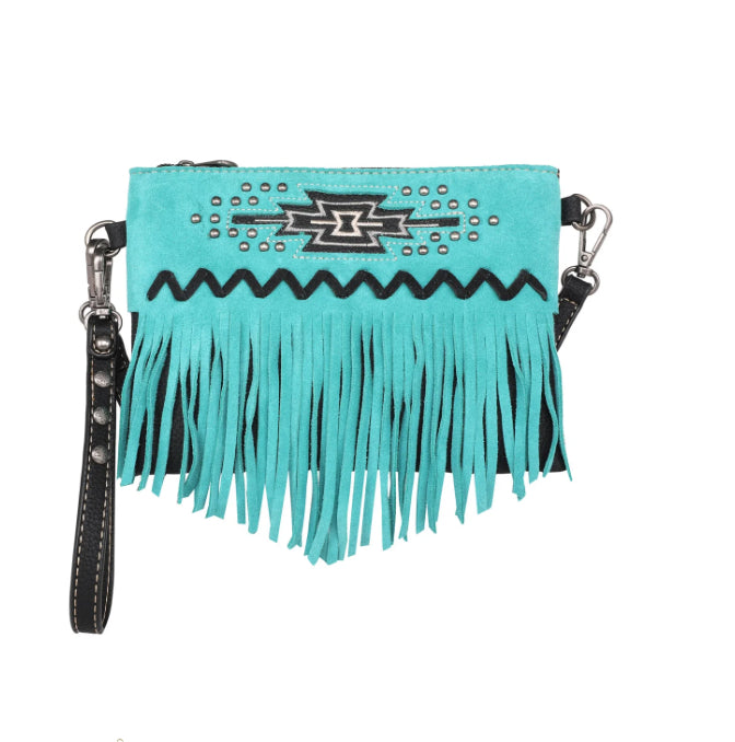 BLACK Montana West Aztec Collection Crossbody/Wristlet