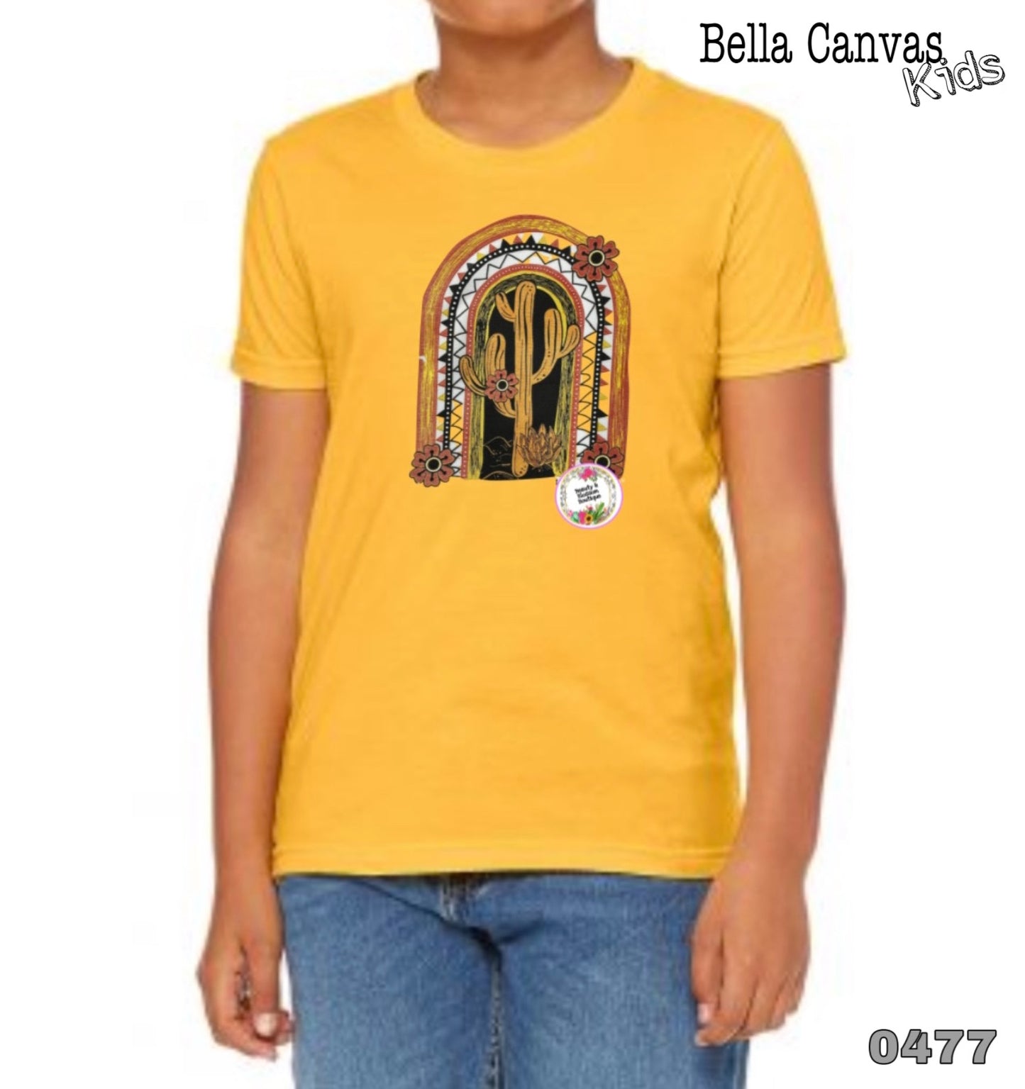 CACTUS RAINBOW (KIDS  TEE ) - 477