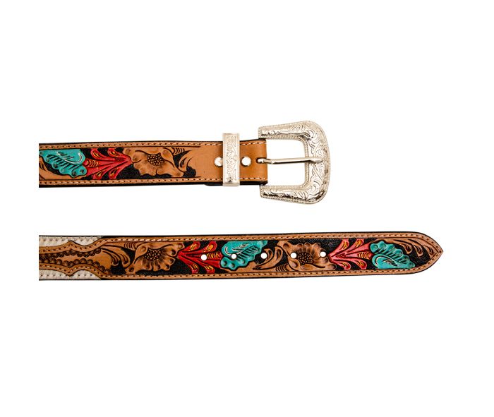 Hand-Tooled Concho Belt