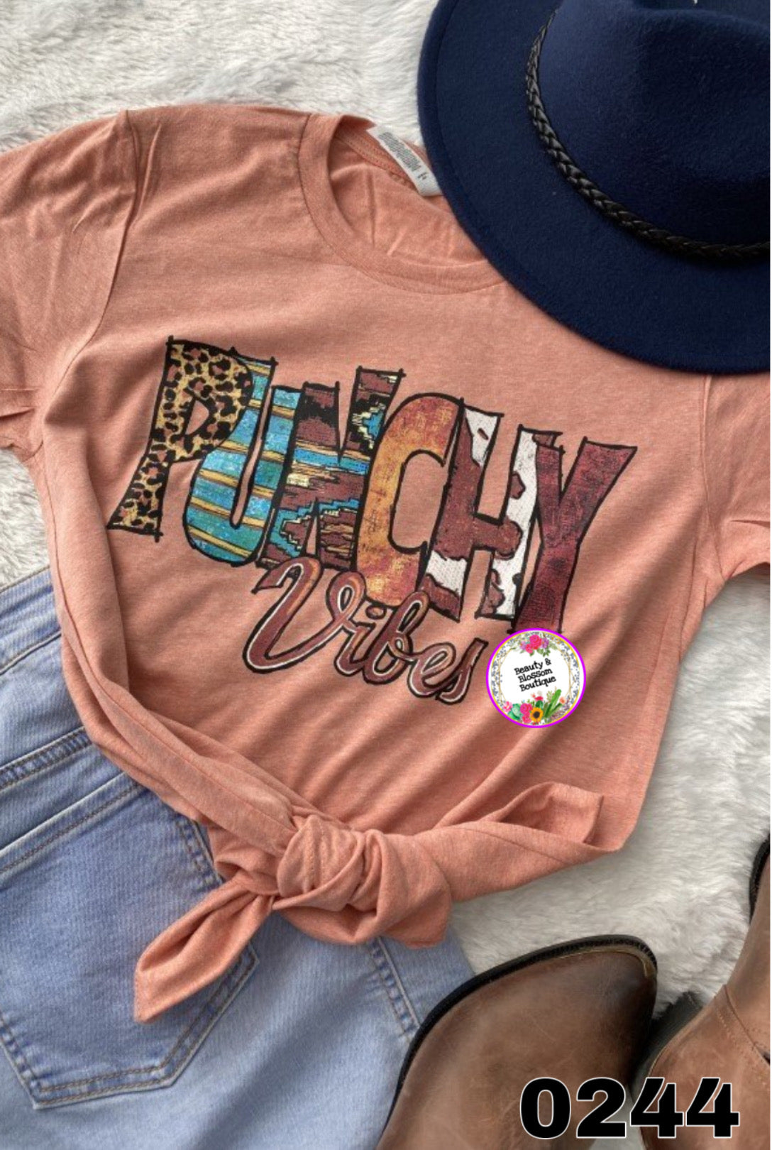 PUNCHY VIBES TSHIRT - 244