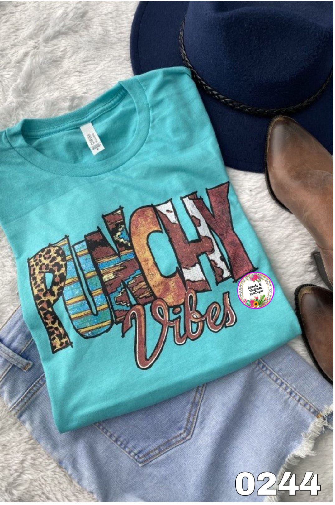 PUNCHY VIBES TSHIRT - 244