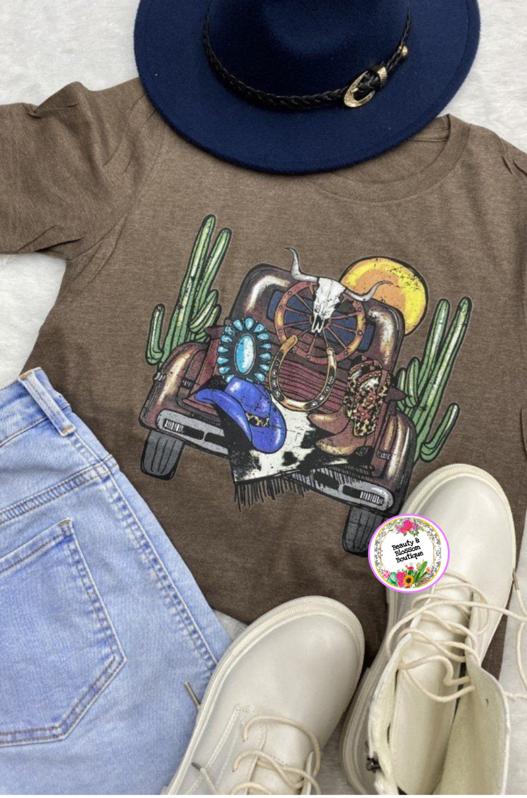 LONGHORN CACTUS TEE - 236