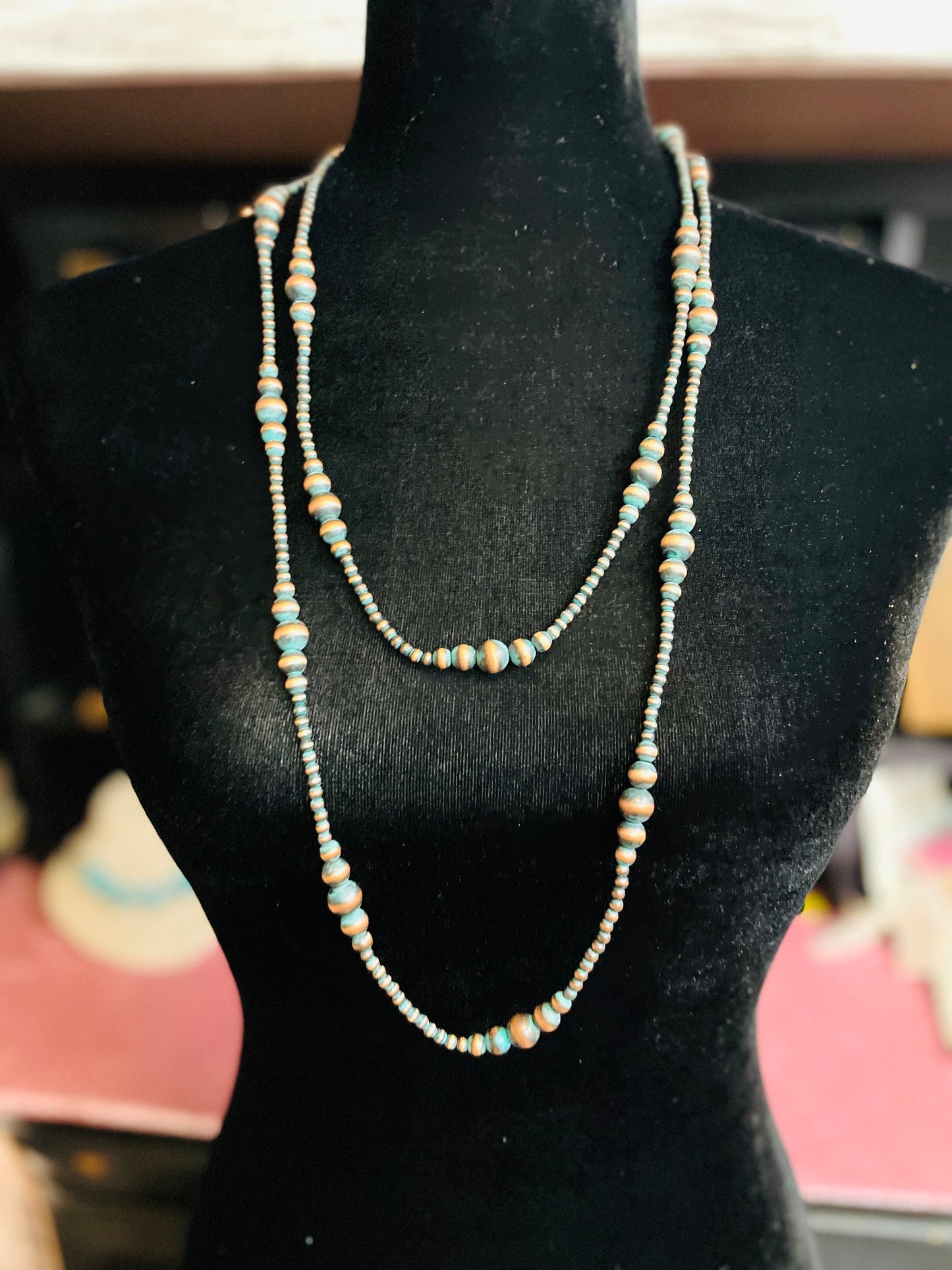CHOCTAW NAVAJO NECKLACE - PATINA