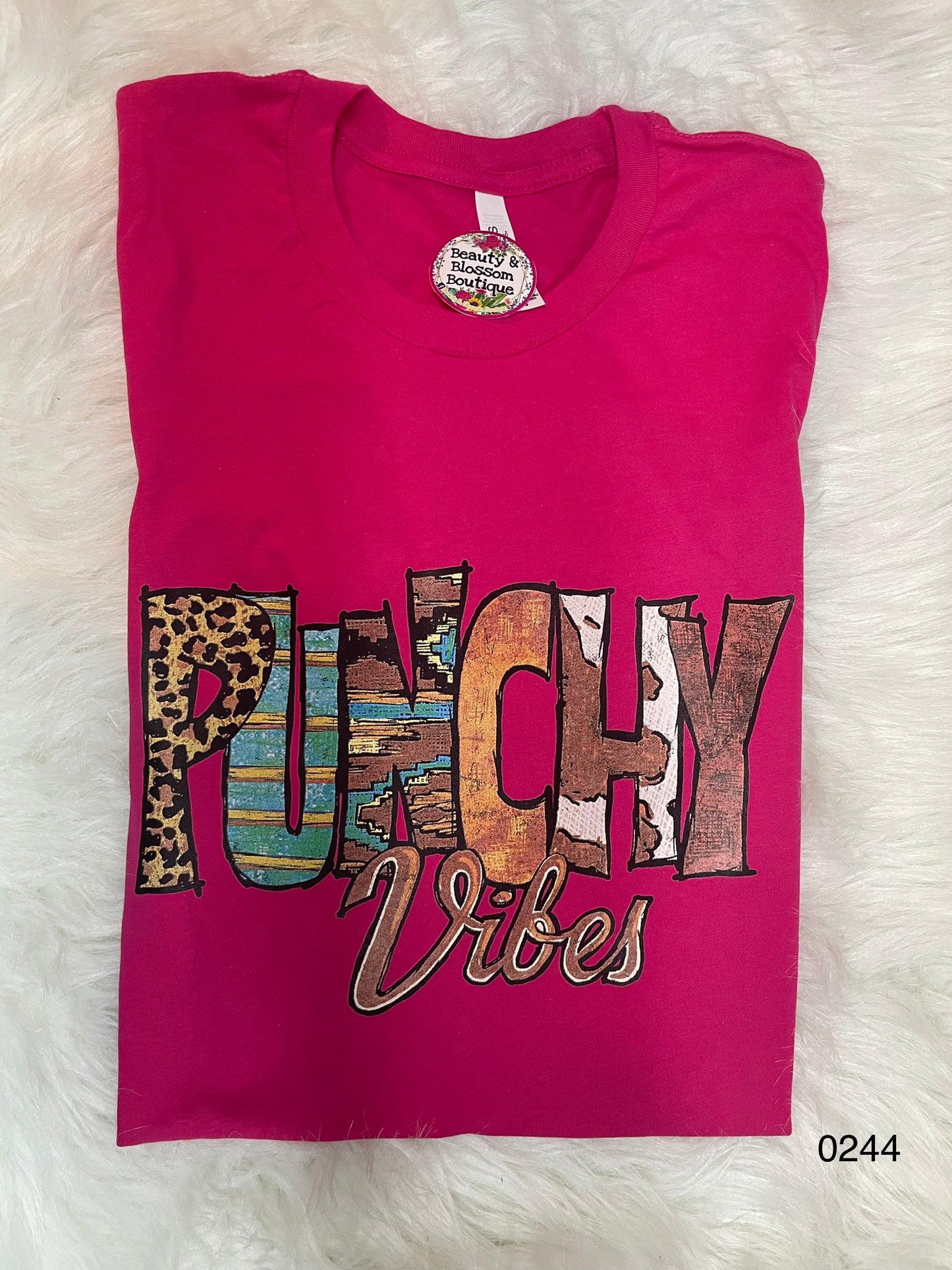 PUNCHY VIBES TSHIRT - 244