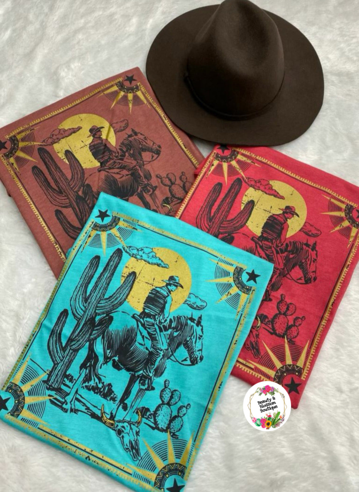 COWBOY SUNRISE TEE- 203
