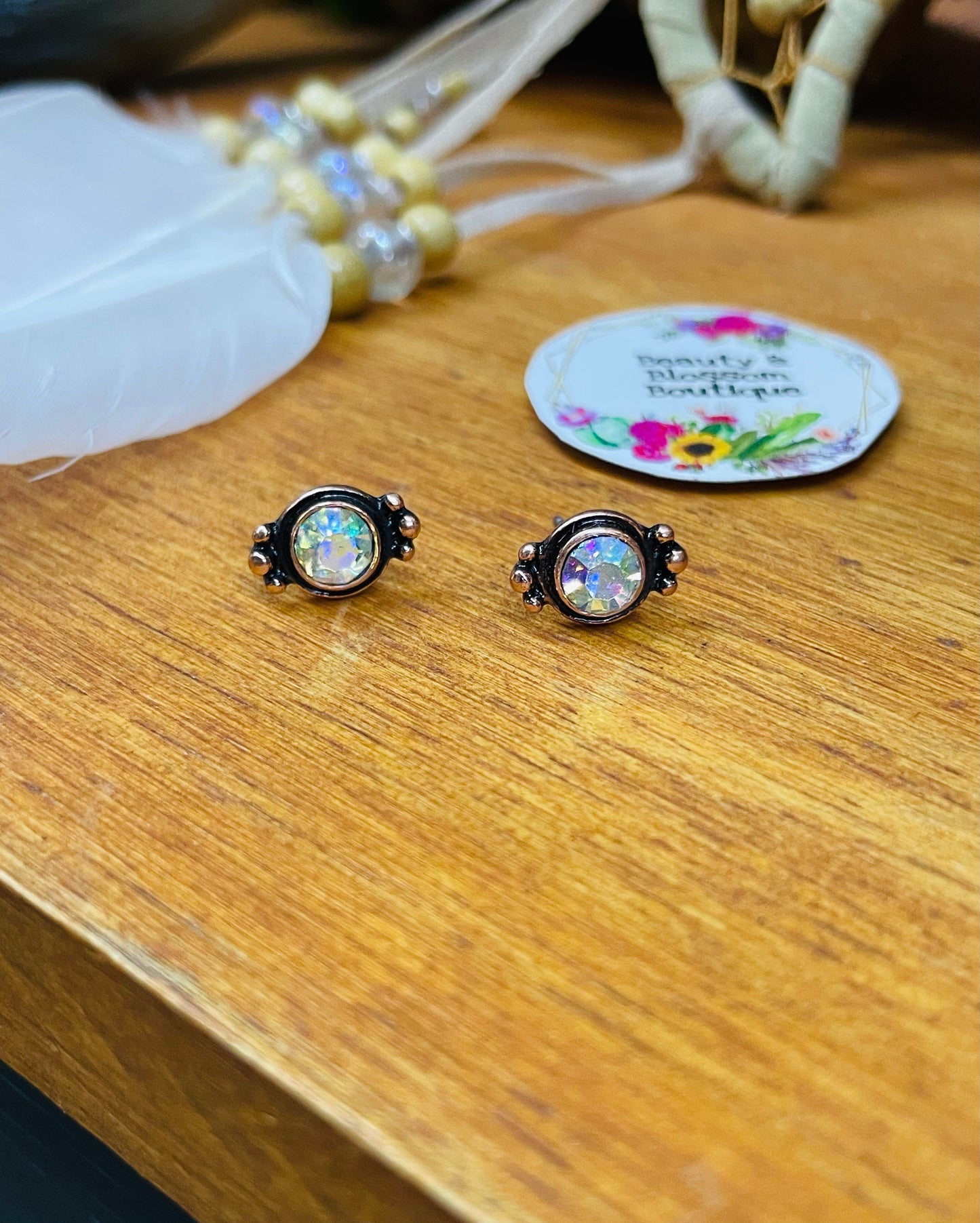 GONE WESTERN STUD EARRINGS- DAZZ