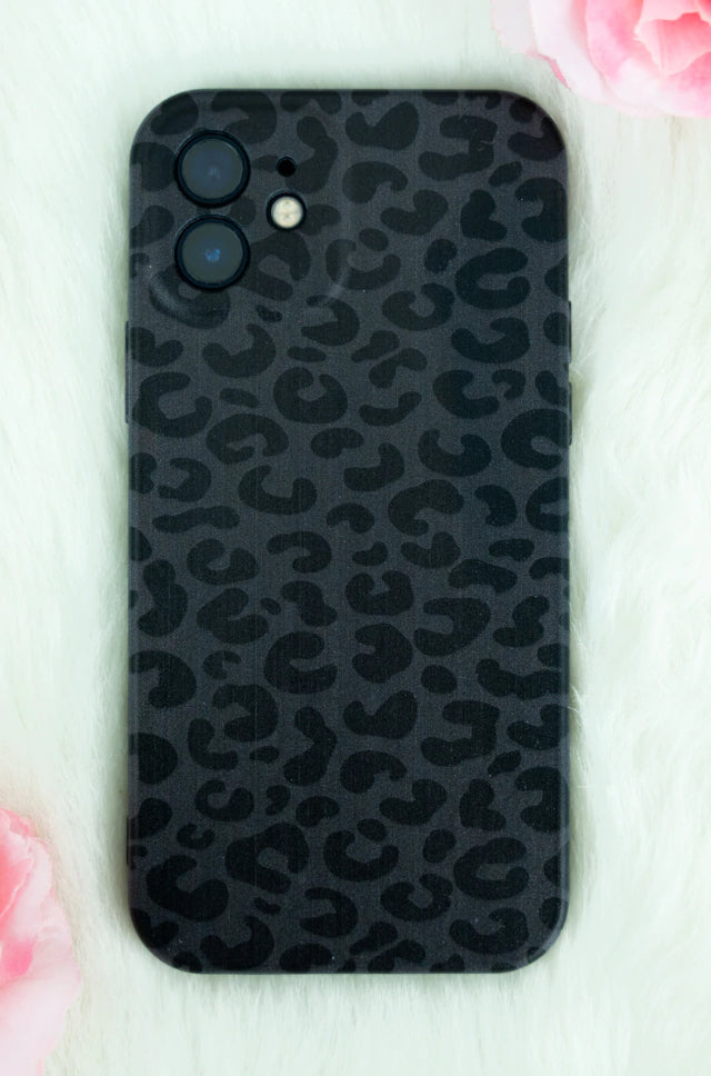 BLACK LEOPARD IPHONE CASE / IPHONE 12