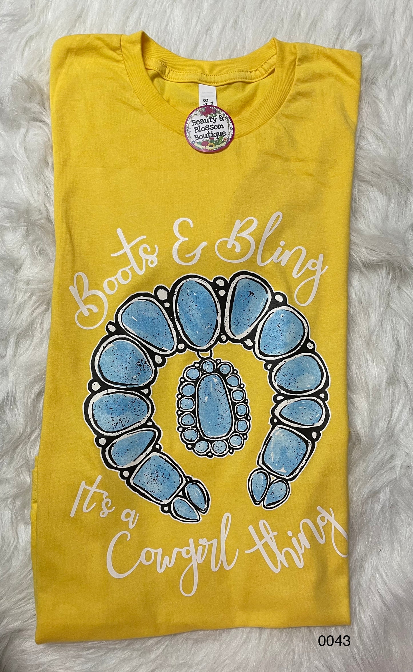 BOOTS AND BLING TSHIRT- 43