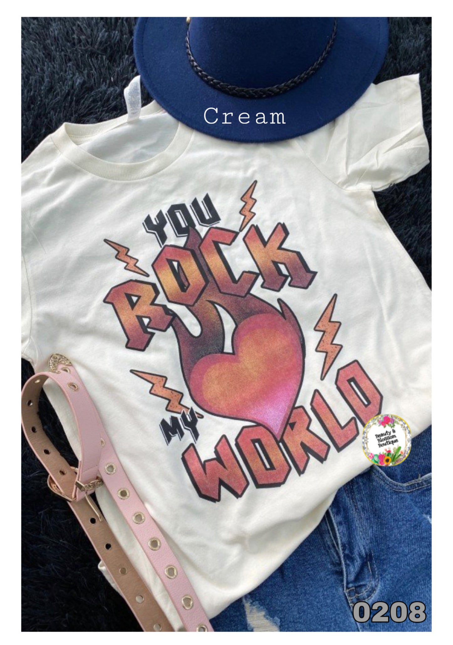 YOU ROCK MY WORLD TSHIRT- 208