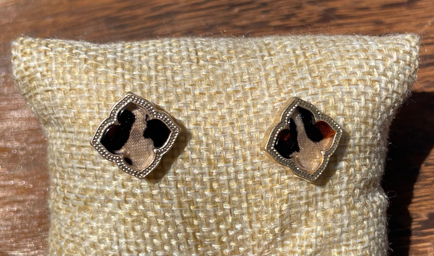 LEOPARD STUD ERRINGS