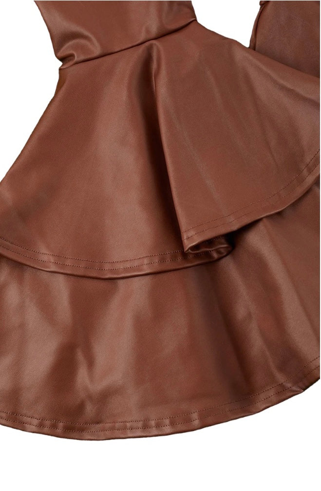 LEATHERETTE BELL BOTTOMS - GIRLS