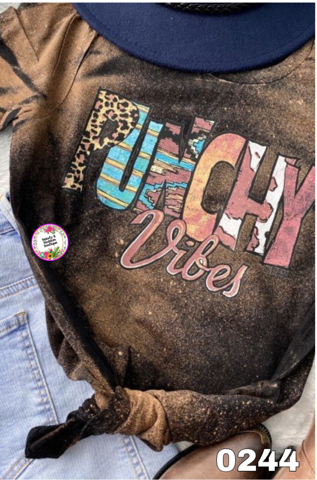 PUNCHY VIBES TSHIRT - 244