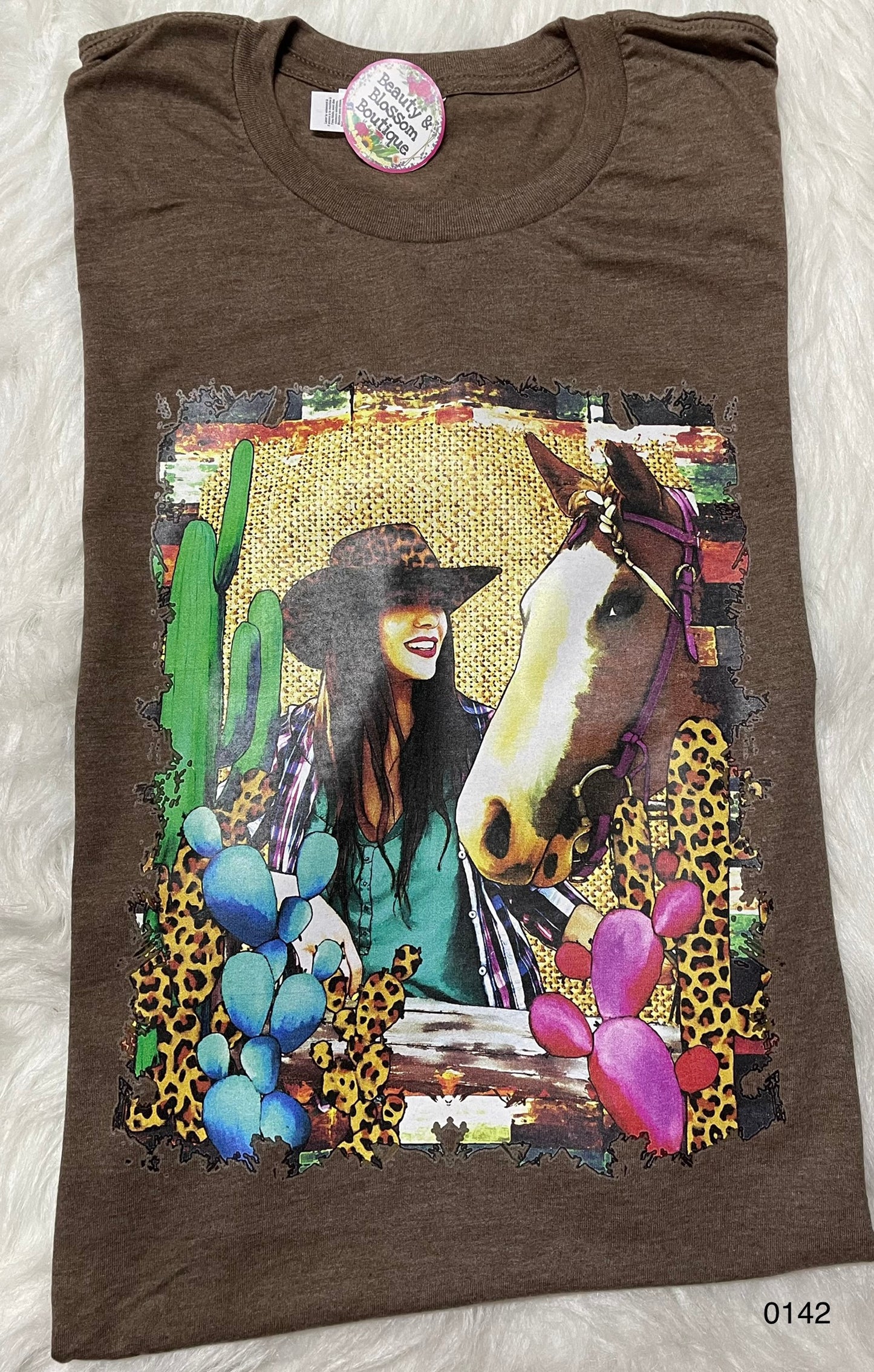 COWGIRL HORSE TSHIRT - 142