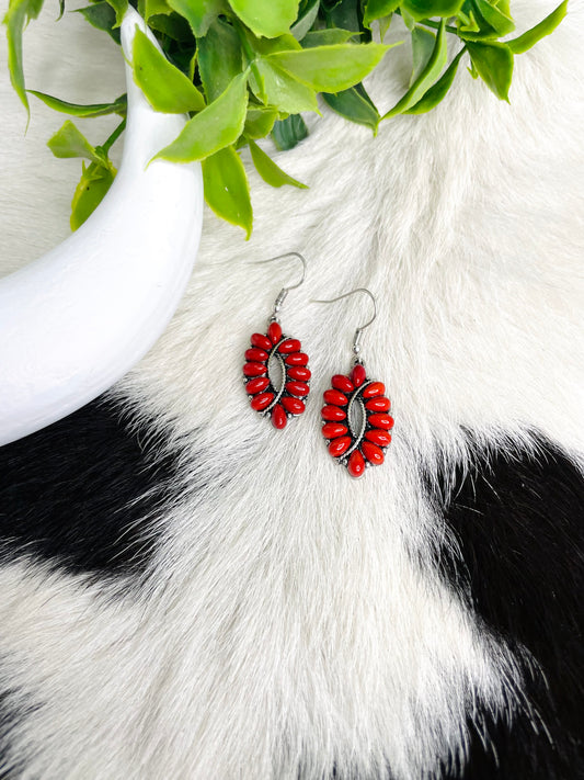 RUBY STONE EARRINGS