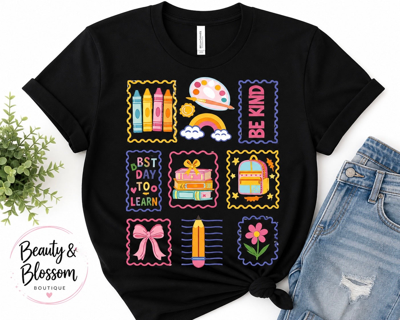 CUTE SCHOOL DOODLE TEE- 154
