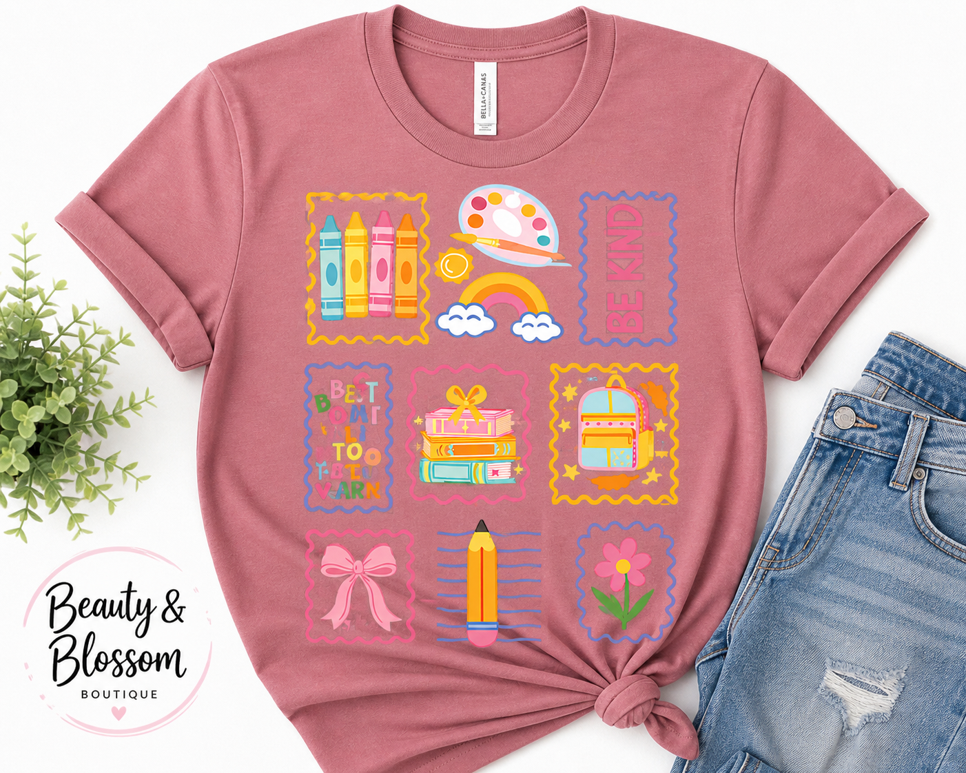 CUTE SCHOOL DOODLE TEE- 154