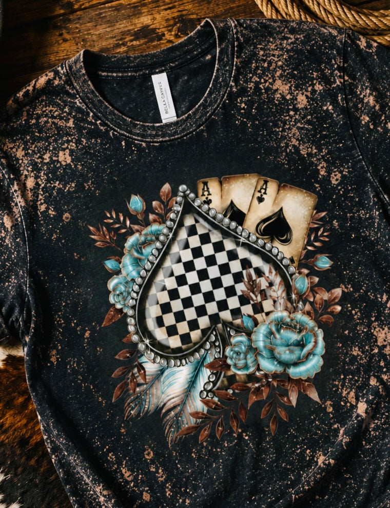 HIGH STAKES COWGIRL TEE- 135