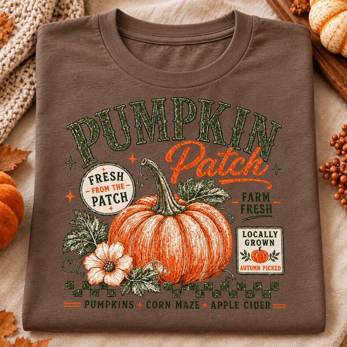 Pumpkin Patch Vintage Graphic Tee - Design 91
