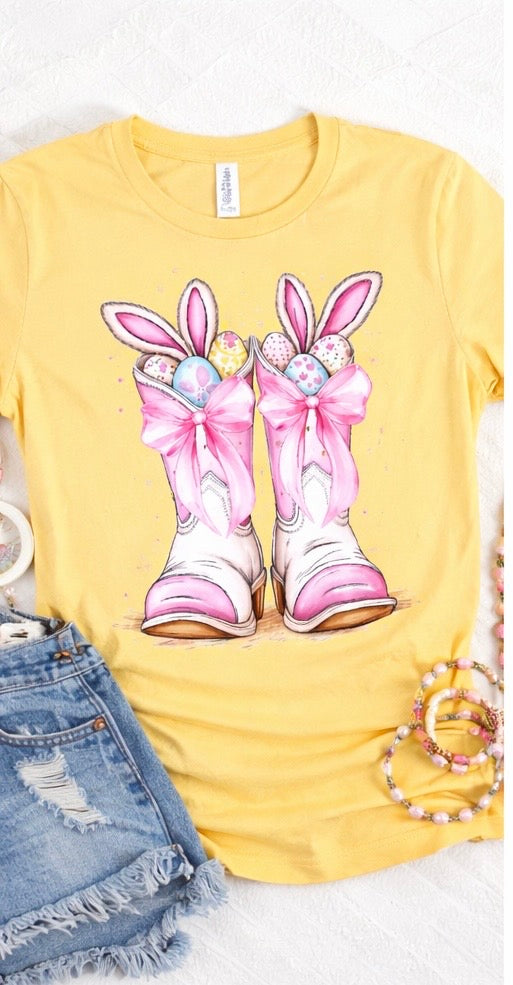 BUNNY BOOTS EASTER TEE